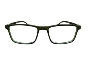 Crystal Green Color with Fancy Frame Rectangle Eyeglasses