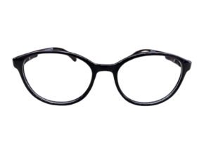 Shiny Black Full Rim Round Vincent Chase Classic Acetate