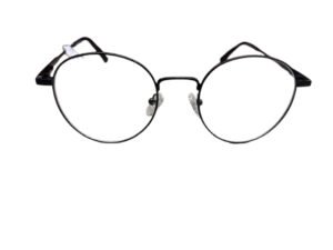 Harpster Clip-on Unisex Eyeglasses Full Frame Round Medium Specs
