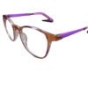 Matte Brown Frame with Purple Temple Full Rim for Kids - Image 2
