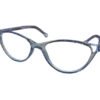 Light Blue Color Butterfly Rimmed Kids Eyeglasses - Image 2