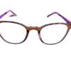 Matte Brown Frame with Purple Temple Full Rim for Kids - Image 3