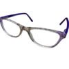 Transparent Purple Cat-Eye Rimmed Eyeglasses for Girls - Image 3