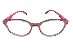 Kids Spectacle Round Shape Pink Color Frames