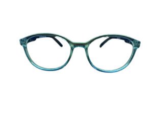 Fancy Blue or Green Color Round Eyeglasses for Kids