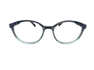 Purple Transparent Full Rim Oval Shape Eyewear