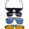 Buy Zone vision Clip on Sunglasses for Men and Women