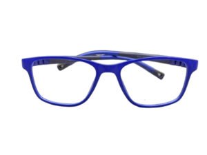 Blue Flexible Rectangle Eyeglasses for Kids
