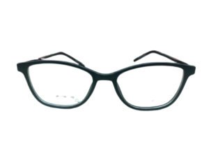 Dark Gray Color Matte Finish Red Color Temples Full Rim Specs