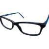Black & Blue Full Rim Rectangle Vincent Chase Online Classic Acetate Eyeglasses - Image 3
