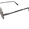 Silver Square Full Rim Narrow Unisex Eyeglasses - Image 3