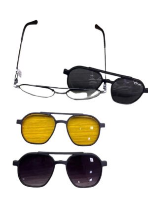 Exclusive Unisex Multipurpose Three in One Polarized Fashion Sunglasses