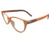 Luxury Gradient Transparent Orange Cat-Eye Eyeglasses for Kids - Image 3