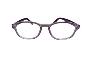 Stylish Transparent Purple Cat-Eye Eyeglasses for Kids