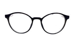 Premium Fiber Black Round Rimmed Eyeglasses
