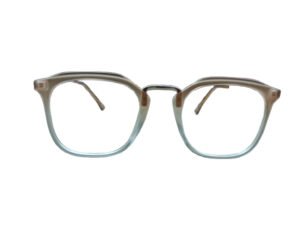 Transparent Gradient Effect Wayfarer Eyeglasses for Men