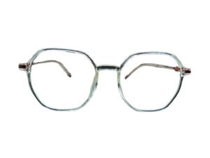 Transparent Geometric Eyeglasses for Men and Women