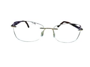 Top Quality Shiny Brown Cat-eye Metal Eyewear for Women