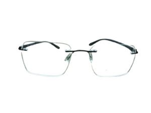 Stylish Black Square Rimless Eyeglasses