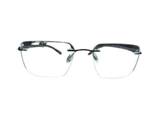 Black Color Square Rimless Eyeglasses for Unisex