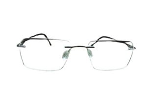 Wayfarer Silver Color Rimless Men Eyeglasses