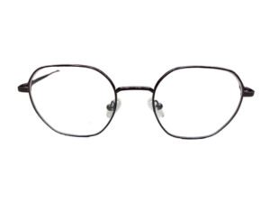 Buy Black Metal Round Spectacle Full Frame with Spring Legs Eyewear for Men Women