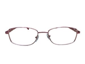 Pink Rose Gold Color Rectangle Rimmed Eyeglasses for Men