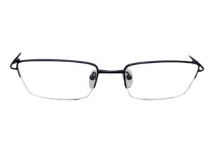 Buy Fancy Black Rectangle Semi-Rimmed Eyeglasses for Unisex