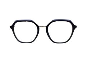 Black Fiber Geometric Eyeglasses for Men and Women