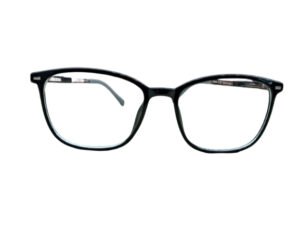 Black Color Fiber Wayfarer Eyeglasses for Men and Women