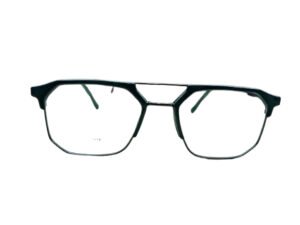 Black Nose Line Geometric Eyeglasses for Men and Women