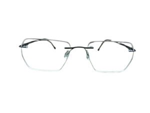 Stylish Black Rectangle Shape Rimless Eyeglasses for Men