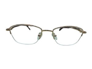 Gold Oval Rimmed Eyeglasses for Women