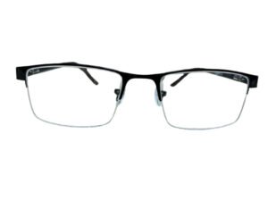 Black Color Rectangle Semi-Rimmed Eyeglasses