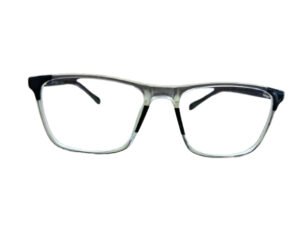 Transparent with Black Wayfarer Rimmed Eyeglasses for Men