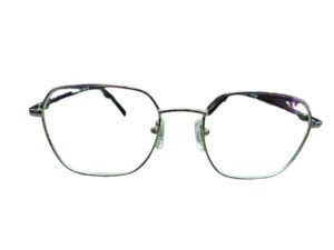 Buy Silver Black Full Rim Square Shape Eyewear