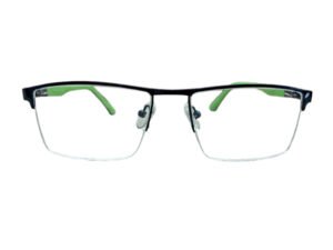 Buy Black Green Half Rim Rectangle for Unisex