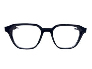 Shiny Black Square Rimmed Eyeglasses for Men and Women