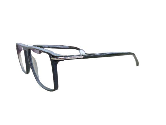 Rectangle Full-Rim Black Frame Matte Finish Eyeglasses for Men and Women - Image 4