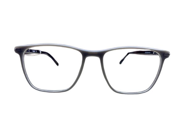 New Professional Fiber Rectangle Full Rim Grayish Matte Finish Eyeglasses