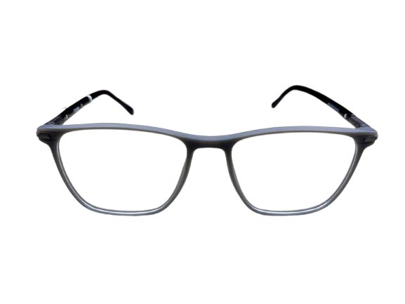 New Professional Fiber Rectangle Full Rim Grayish Matte Finish Eyeglasses - Image 3