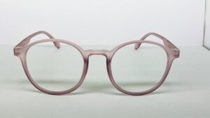 Round eyeglass frame