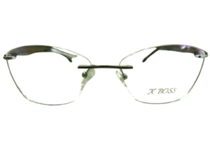 Cat Eye Foldable Ultra-light Memory Computer Glasses Blue light Cat Eye Rimless Glasses for Men Women