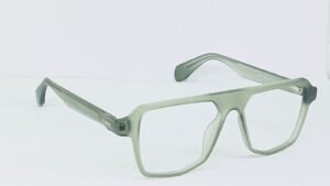 Green Rectangular Eyeglasses