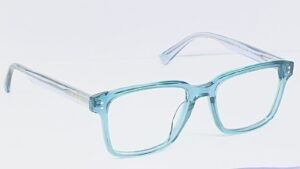 Transparent Blue Eyeglasses – Unisex Design