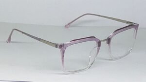 Transparent Purple Eyeglasses
